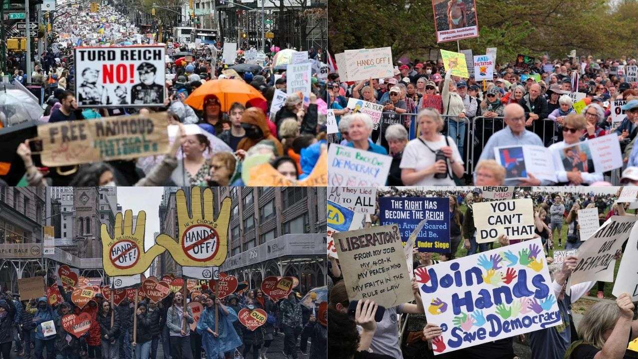 Protestas contra Trump y Musk en EE.UU.