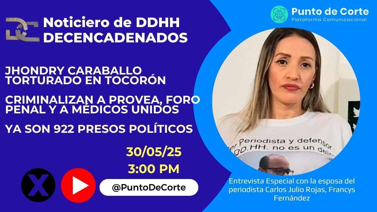 Noticiero de DDHH DECENCADENADOS (4) Presos Políticos