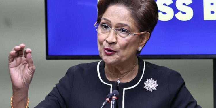 primera ministra de Trinidad y Tobago, Kamla Persad Bissessar