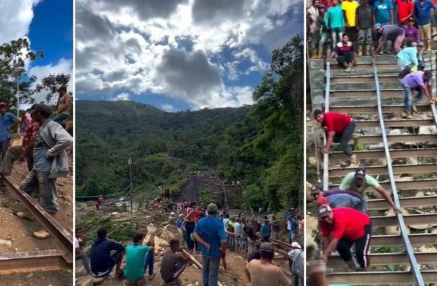 Campesinos construyen puente fluvial para unir comunidades entre Lara y Portuguesa (+Video)