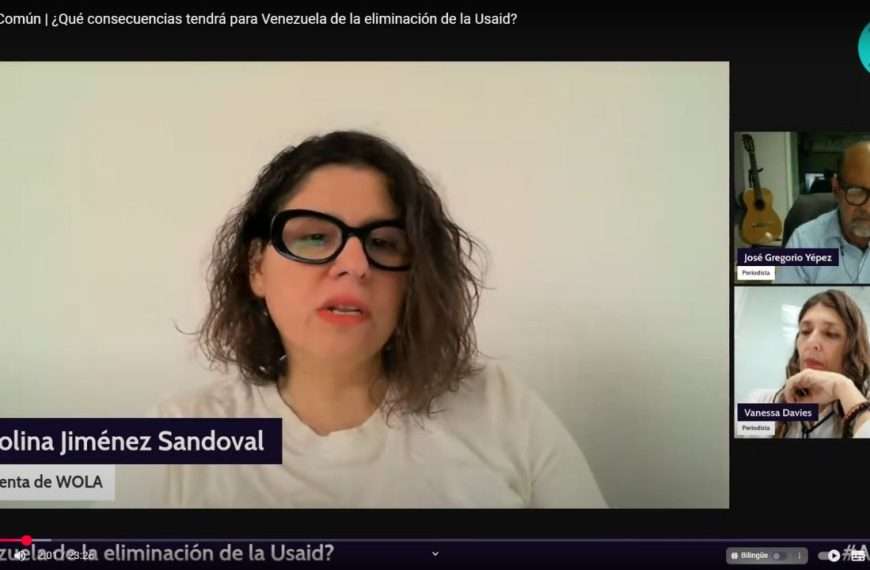 Carolina Jiménez, presidenta de WOLA: Eliminación de USAID