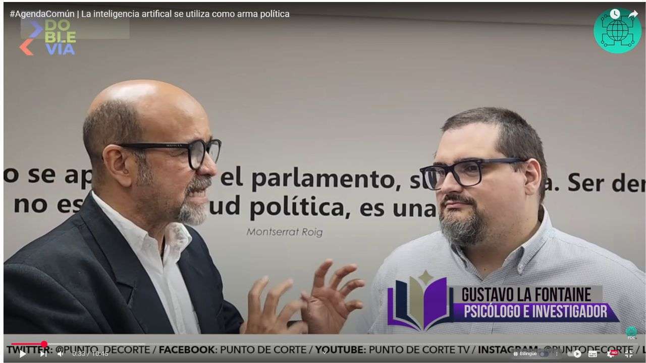 Agenda Común | IA como arma política: Gustavo La Fontaine alerta sobre su impacto (+Video)