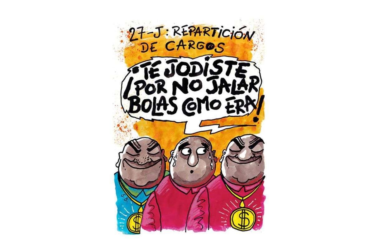 Caricatura de Samuel Bravo – ¡Qué jaladera de bolas más brava!