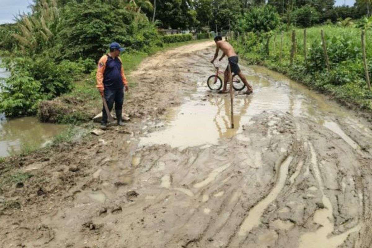 Lluvias intensas afectan vías y cultivos en Boca de Aroa en el estado Falcón