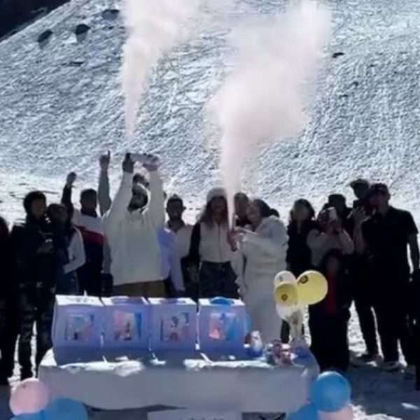 Familia venezolana desata controversia en Chile por realizar una revelación de género en el área protegida Embalse El Yeso