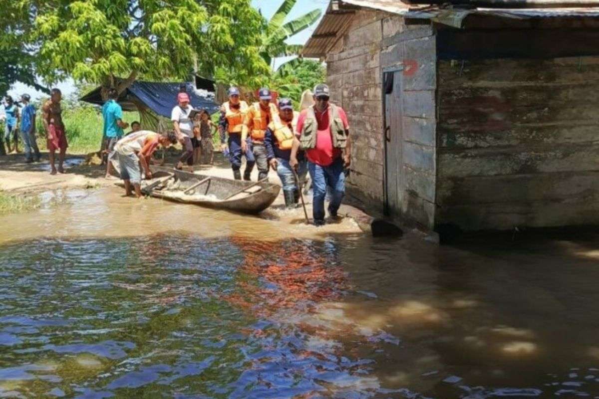 Inundaciones en Monagas tras el desbordamiento de los ríos Aragua y Chiquito afectan a 24 familias