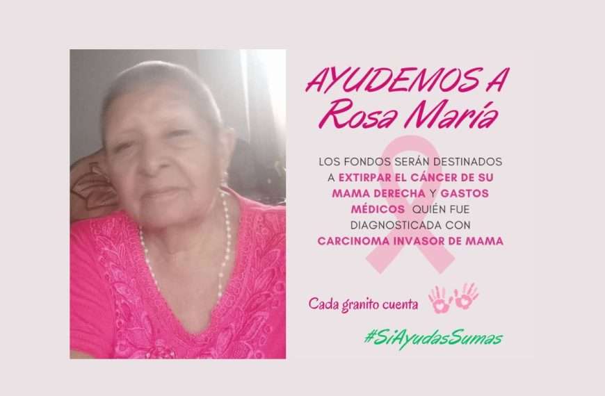 ¡Solidaridad urgente! Ayudemos a Rosa de Cambero a superar el cáncer de mama