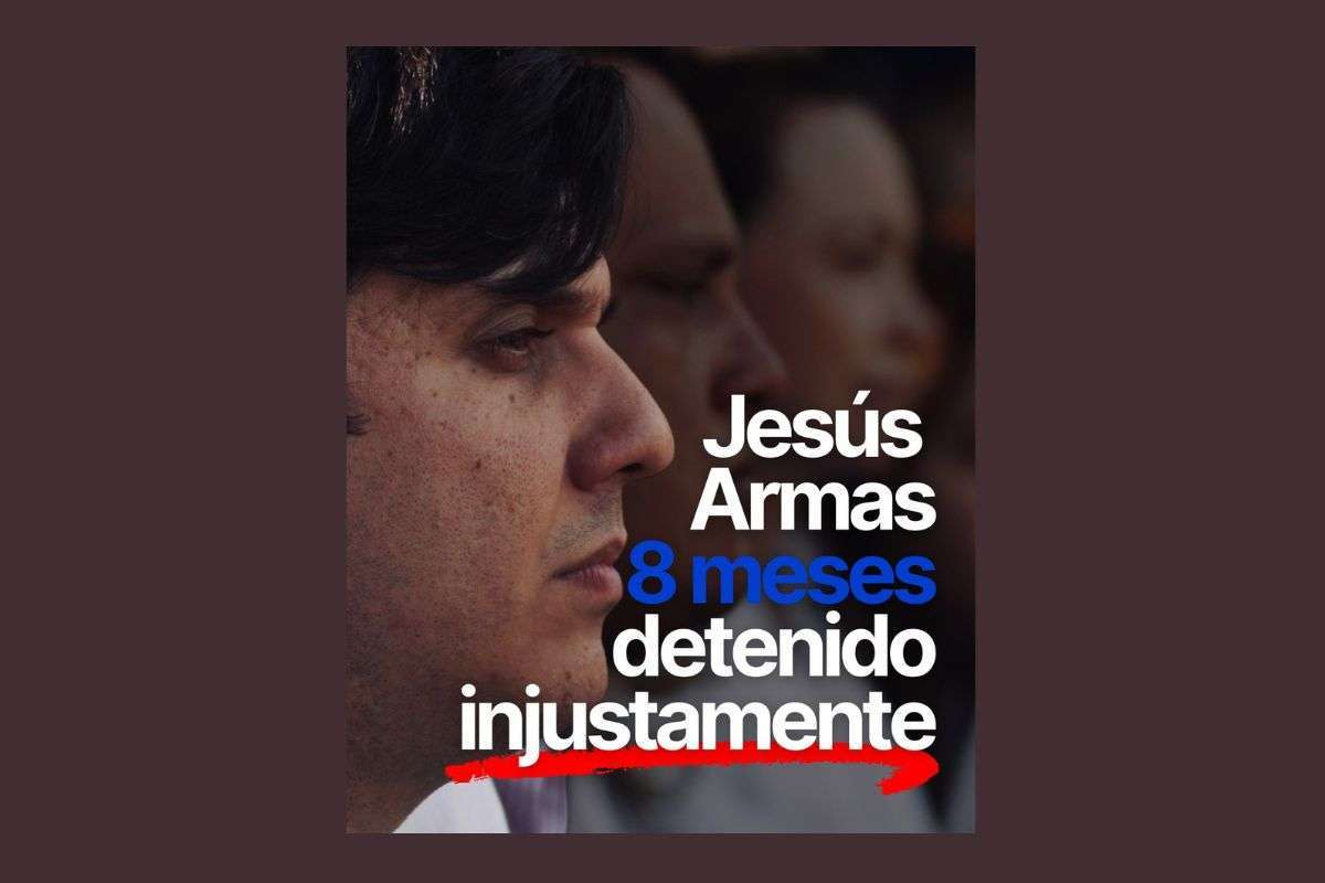 Sairam Rivas clama por liberación de Jesús Armas tras 8 meses de detención arbitraria