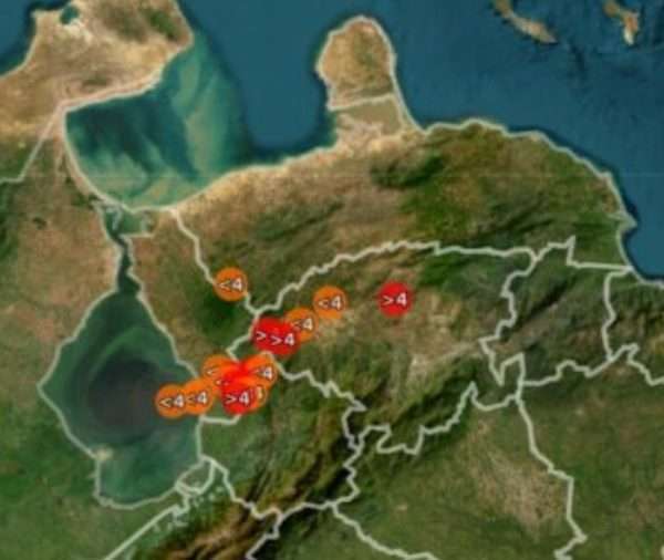 En el Occidente de Venezuela se registraron 10 sismos y 21 réplicas, según datos oficiales