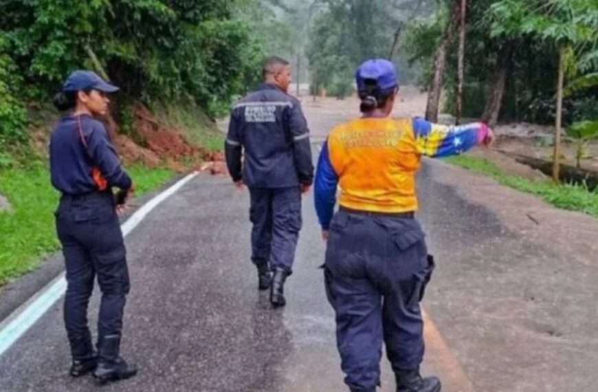 Fuertes lluvias desbordaron ríos en Aragua y arrastraron autos en La Guaira