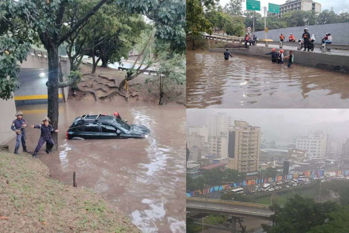 Lluvias en Caracas desatan alerta por riesgos naturales