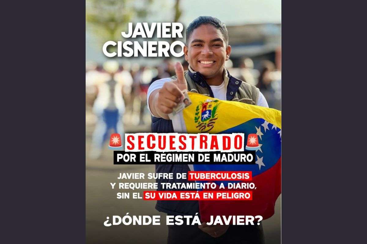 Denuncian detención arbitraria del activista Javier Cisneros quien padece tuberculosis