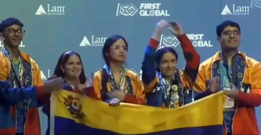 ¡Histórico! Venezuela gana oro en Robótica FIRST Global Challenge