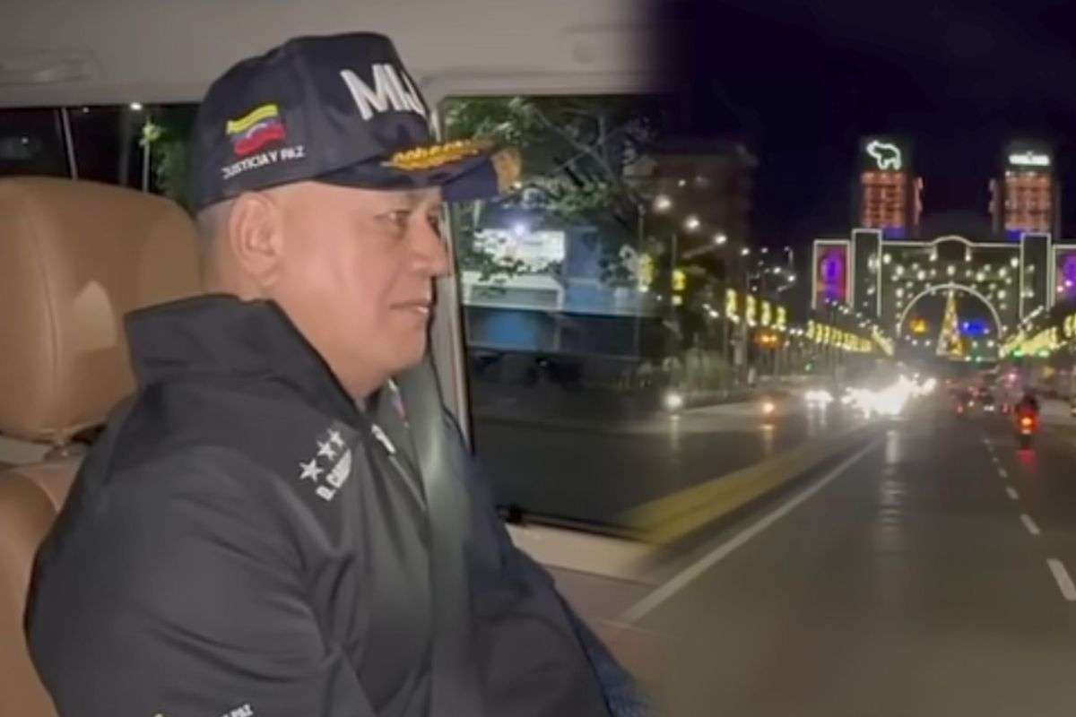 Con recorrido de seguridad nocturna en Caracas Diosdado Cabello proclama la paz