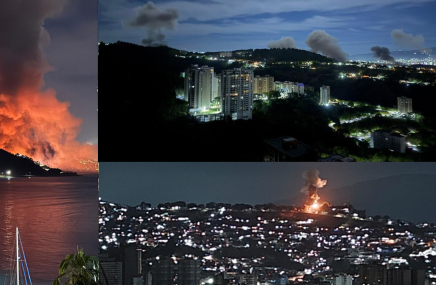 Lugares bombardeados en Venezuela