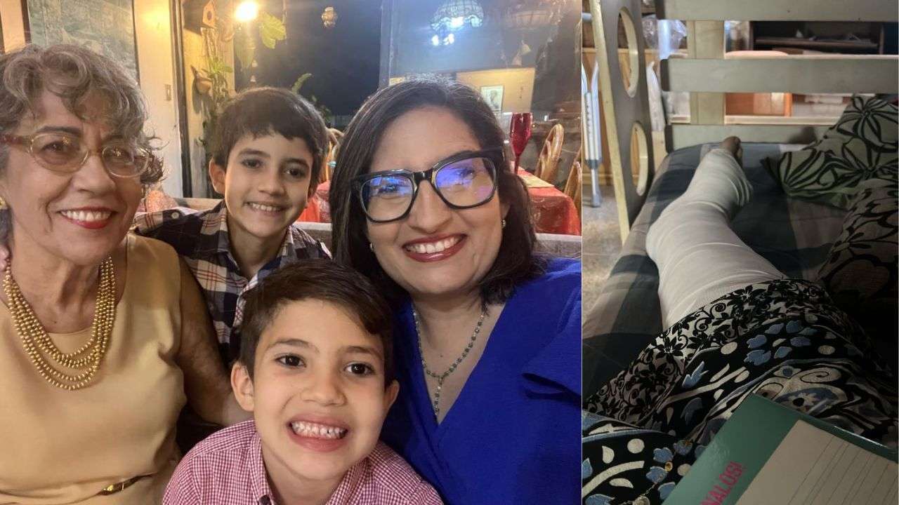 Lucia Cirugía emergencia tobillo ayuda madre