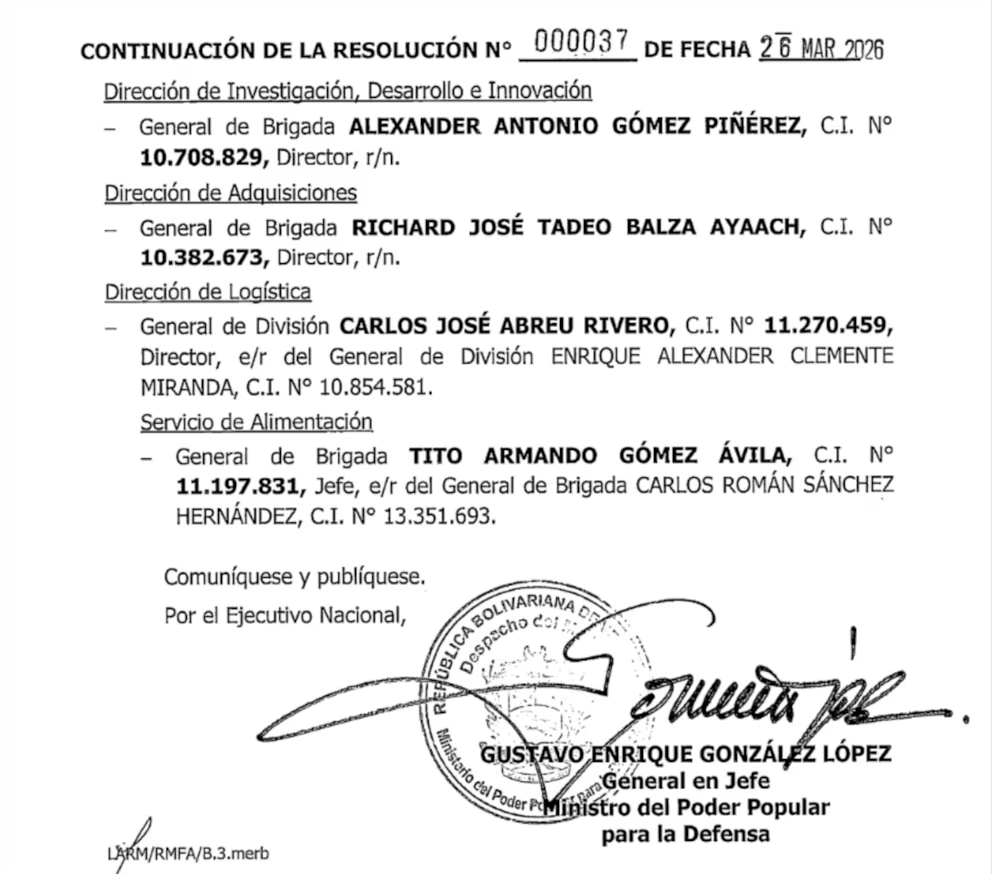 Luego de casi 12 años, las resoluciones las suscribe un nuevo ministro