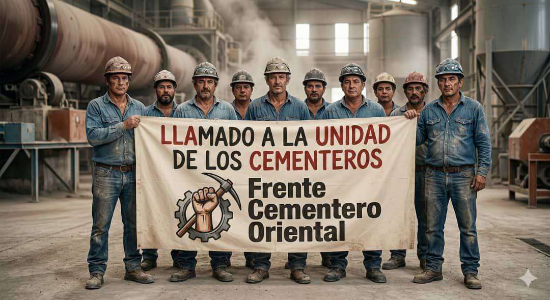 trabajadores cementeros frente cementero oriental