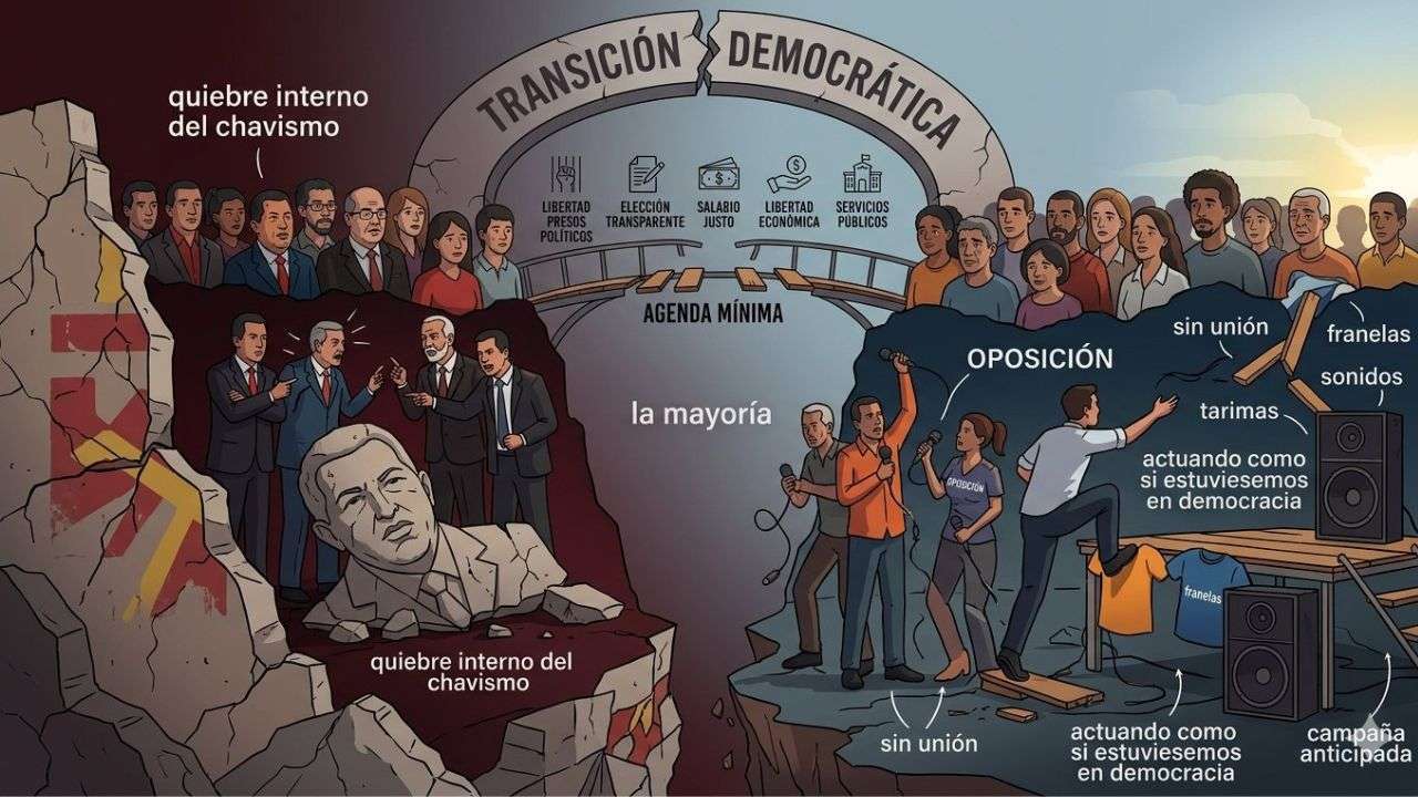 Nicmer Evans | La agenda mínima: Entre la fractura de lo que queda del chavismo, el narcisismo político y la campaña de algunos sin condiciones electorales