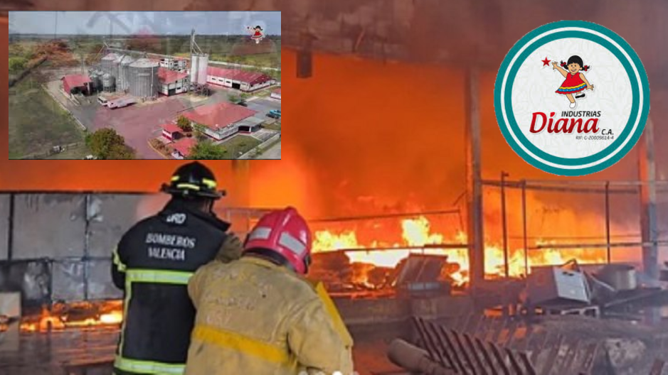Incendio en Industrias Diana