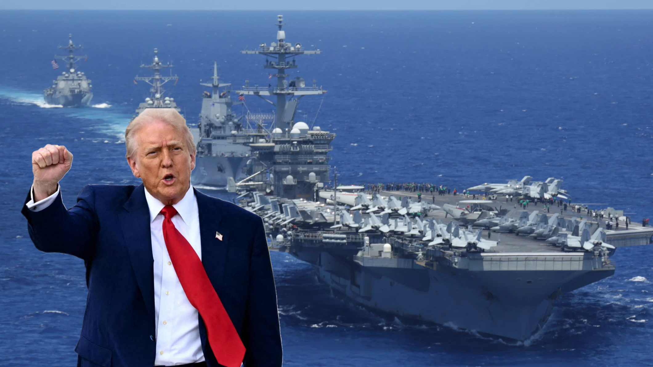 USS Abraham Lincoln - Trump