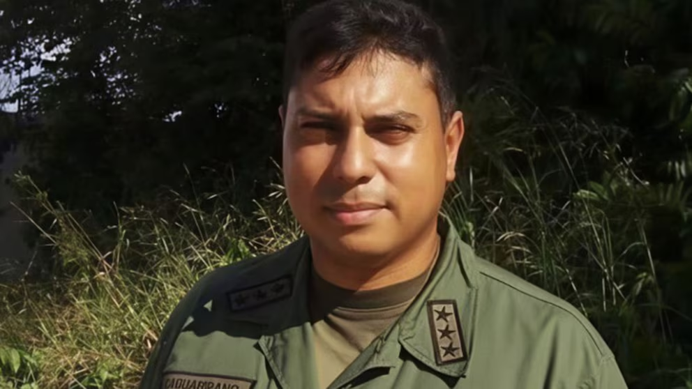 El capitán (GNB) Juan Carlos Caguaripano Scott, jefe de la Operación David, está recluido en la Carcel Rodeo I.