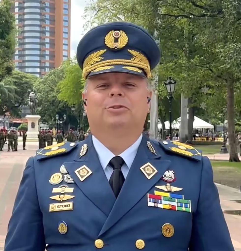 General de Brigada (Av) Jackson José Gutiérrez Strubinger, este último era el Director de Mantenimiento y Desarrollo Aeronáutico de la Aviación Militar detenido desde julio 2024