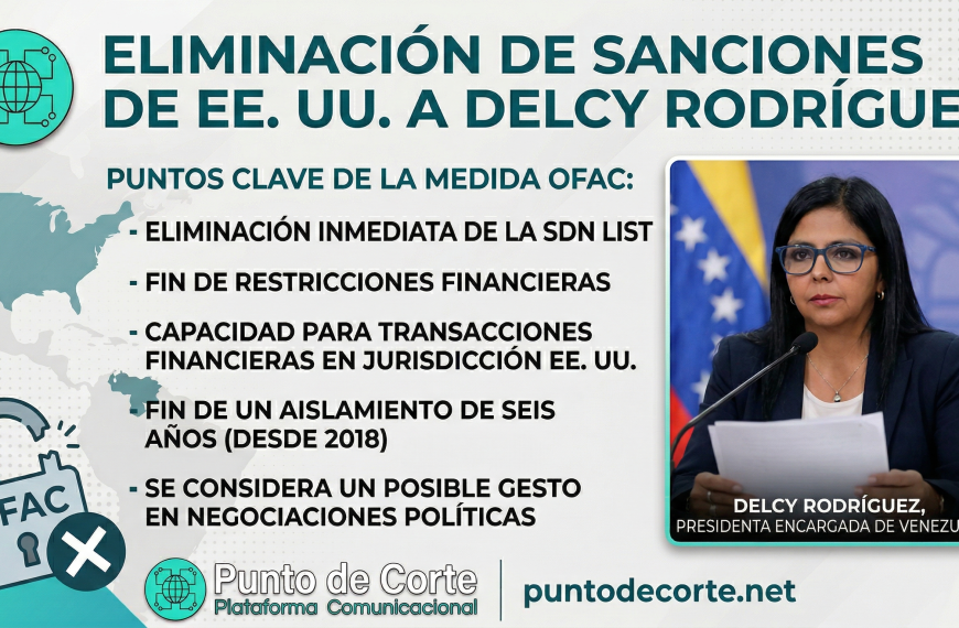 Delcy Rodríguez sin sanciones