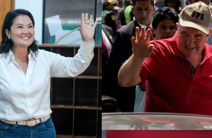 Perú hacia el balotaje: Keiko Fujimori y López Aliaga lideran en una jornada marcada por la tensión