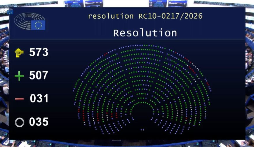 Parlamento Europeo ratifica sanciones contra Delcy Rodríguez y exige libertad de presos políticos