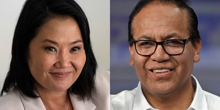 Keiko Fujimori y Roberto Sánchez disputarán la presidencia de Perú en segunda vuelta el 7 de junio