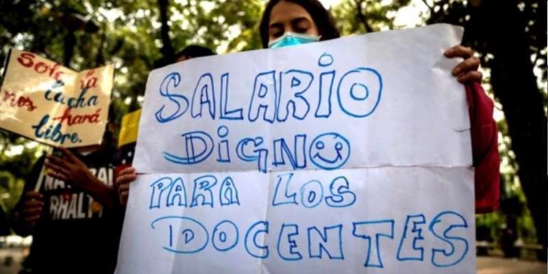 Profesores universitarios y maestros exigen salarios dignos al gobierno de Delcy Rodríguez en paro nacional de este #10Jun