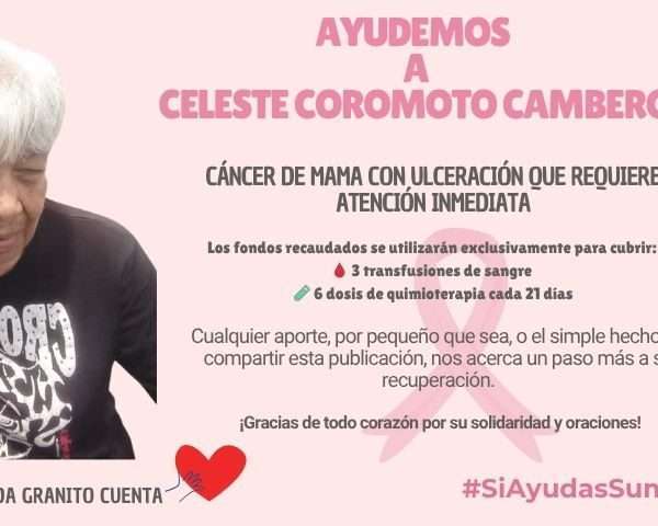 SERVICIO PÚBLICO | Campaña de solidaridad por la salud de Celeste Coromoto Cambero
