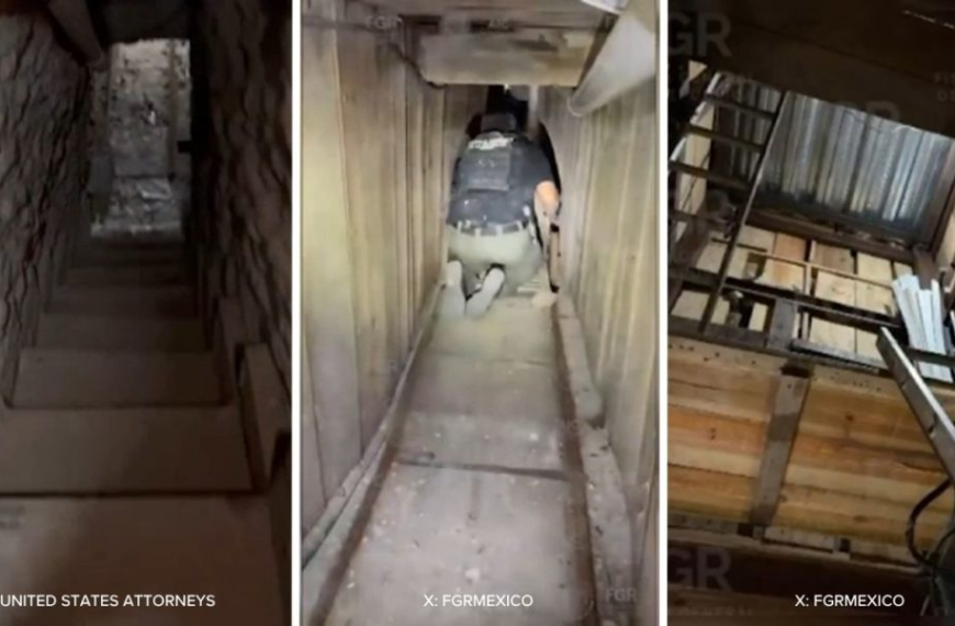 Estados Unidos desmantela túnel del Cártel Jalisco Nueva Generación que conectaba con México