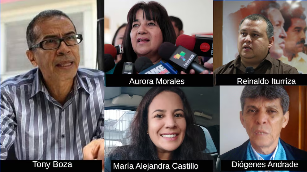 Varios de los firmantes de la Declaración de Maracay