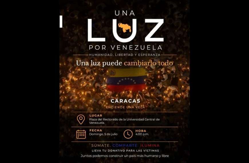 Ciudadanos convocarán a vigilia «Una Luz por Venezuela» este 5 de julio