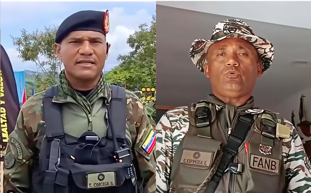 Generales de División Yoel José Córcega Caraballo y Ezequiel Ramón Espinoza Escobar
