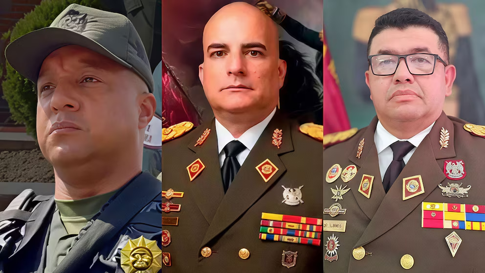Los comandantes de Zona de Zulia, Falcón y Lara, los GB Oswaldo Rengifo, Jerry Camacaro y Liberto Vivas