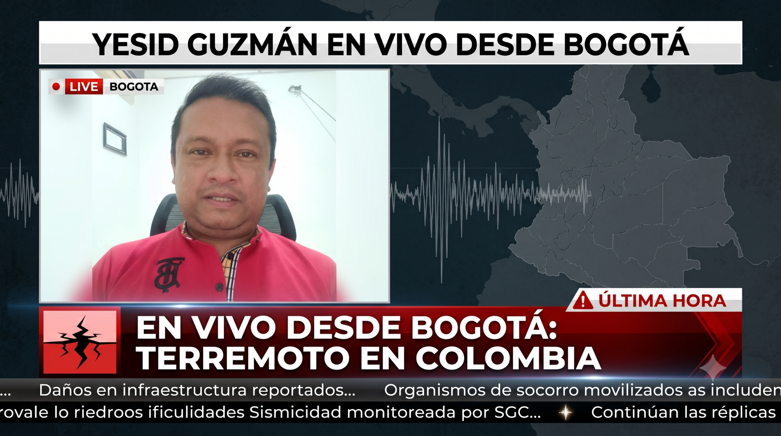 Yesid Guzmán terremoto colombia