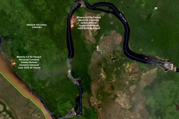 SOS Orinoco denuncia nueva mina ilegal dentro del Parque Nacional Canaima
