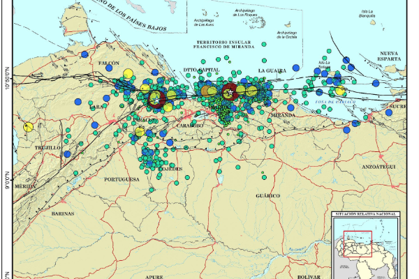 Funvisis registró más de dos mil sismos en Venezuela